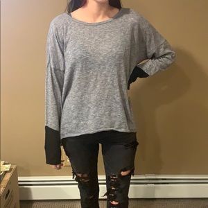 gray/ black sweater